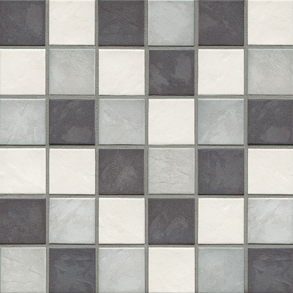 Керамическая мозаика Jasba Village Secura 50x50x6,5 мм, цвет rock grey-slate mix