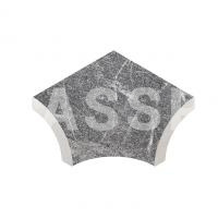 Планка радиальная внутр. угол KERASTEP MARBLE441 Ceniza 50х50 мм R9