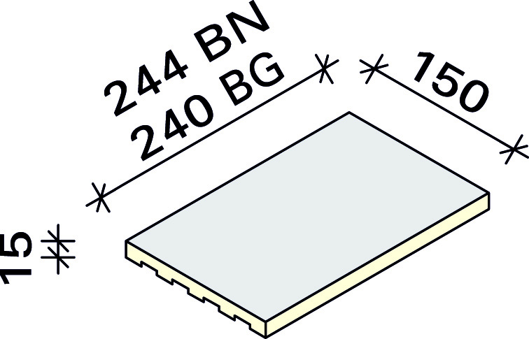 Плитка Interbau 244x150, арт. 1150