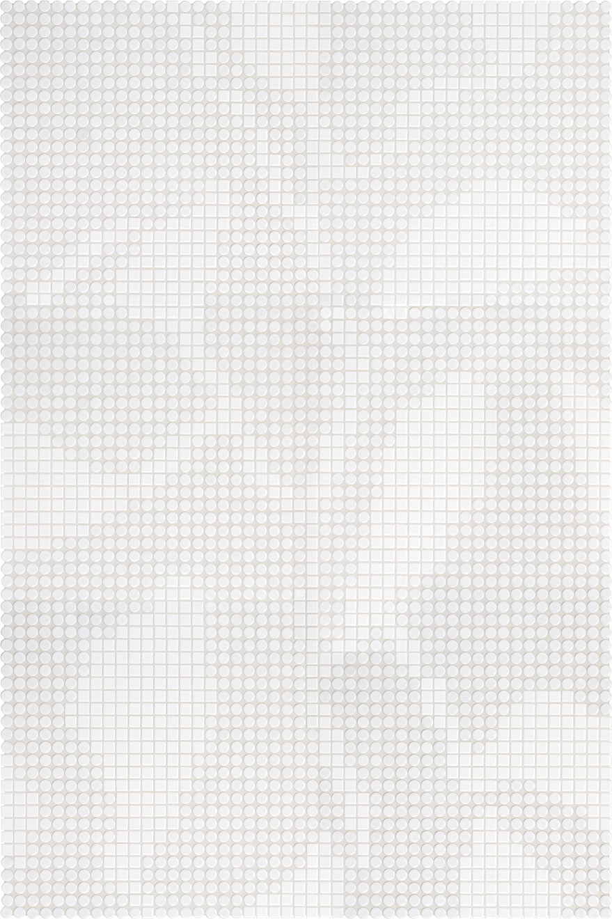 Декор Agrob Buchtal Loop Leaves 12x6,5 мм, цвет arctic white glossy