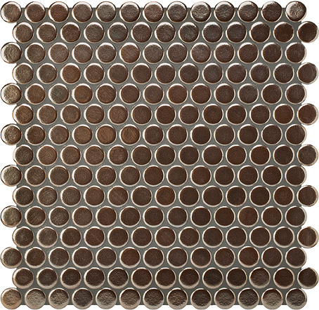 Керамическая мозаика Agrob Buchtal Loop 22,3x6,5 мм, цвет  bronze-metallique