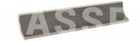 Плинтус радиальный Exagres ESSENZA 591 Grafite 665х77 мм R9