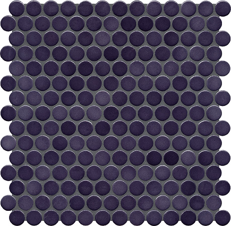 Керамическая мозаика Agrob Buchtal Loop 22,3x6,5 мм, цвет dark violet glossy