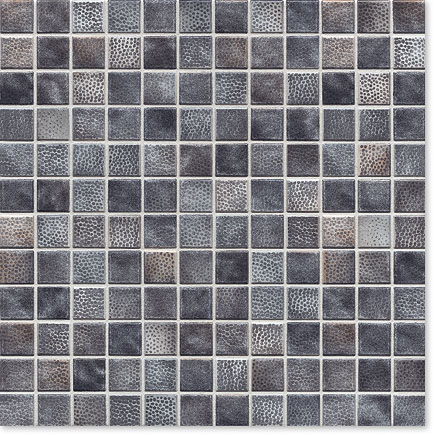 Керамическая мозаика Agrob Buchtal Kauri 24x24x6,5 мм, цвет rock grey-mix glossy