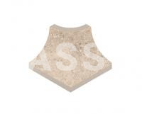 Плинтус радиальный внешн. угол KERASTEP STONE 541 Sand 77х77 мм R9