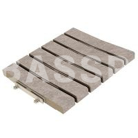 Решетка перелива Exagres Bedford Pearl 245х245х30, R12/C