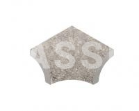 Планка радиальная внутр. угол KERASTEP STONE 551 Pearl  77х77х11 мм R9