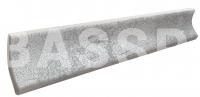 Плинтус радиальный Exagres Opera Silver 330х40 мм r30 R9