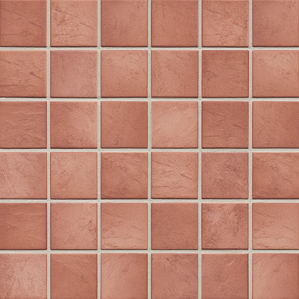 Керамическая мозаика Jasba Village Secura 50x50x6,5 мм, цвет mineral redx
