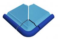 Внешний угол рукохвата 3 части Gres Aragon 276х307 мм exterior borde GA SPA