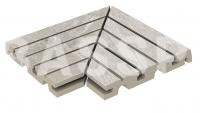 Решетка угол (из 2-х частей) Exagres Imperial Arian  245х330х30 мм R11/C