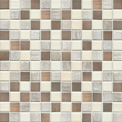Керамическая мозаика Jasba Senja Pure 24x24x6,5 мм, цвет melange bois