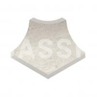 Плинтус радиальный внеш. угол KERASTEP MARBLE  401 Siena 50х50 мм R9