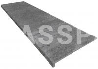 Монолитная ступень KERASTEP URBAN 381 Iron кантиковая 1200*330, R9