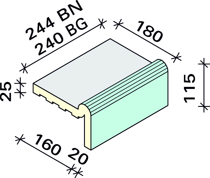 Рукохват Interbau 244x180x115, арт. 5450