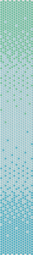 Декор Agrob Buchtal Loop Colour gradient 22,3x6,5 мм, цвет ocean glossy фото в интернет-магазине basspa