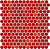Керамическая мозаика Agrob Buchtal Loop 22,3x6,5 мм, цвет coral-red glossy