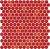 Керамическая мозаика Agrob Buchtal Loop 22,3x6,5 мм, цвет coral-red glossy фото в интернет-магазине basspa