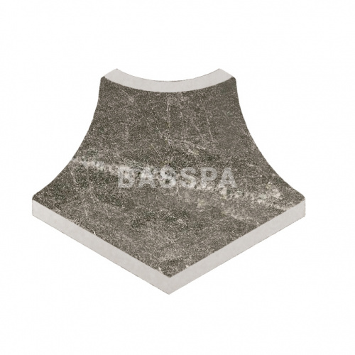 Плинтус радиальный внеш. угол KERASTEP MARBLE  421 Moca 50х50 мм R9 фото в интернет-магазине Basspa