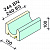 Лоток Interbau 244x150x100, арт. 5110