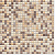 Керамическая мозаика Agrob Buchtal Kauri 12x12x6,5 мм, цвет sand beige-mix