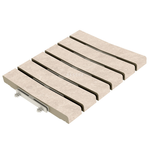 Решетка перелива Exagres Bedford Sand 245х245х30, R12/C фото в интернет-магазине Basspa