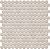 Керамическая мозаика Agrob Buchtal Loop 22,3x6,5 мм, цвет light ivory R10/B