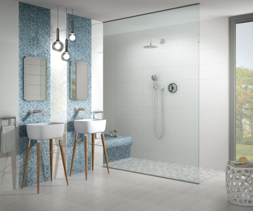 Керамическая мозаика Agrob Buchtal Fresh 24x24x6,5 мм, цвет denim blue-mix фото в интернет-магазине basspa