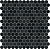 Керамическая мозаика Agrob Buchtal Loop 22,3x6,5 мм, цвет night black glossy