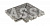 Решетка угол (из 2-х частей) Exagres Opera Iron 245х330х30 мм R12/C