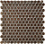 Керамическая мозаика Agrob Buchtal Loop 22,3x6,5 мм, цвет  bronze-metallique