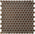Керамическая мозаика Agrob Buchtal Loop 22,3x6,5 мм, цвет  bronze-metallique фото в интернет-магазине basspa