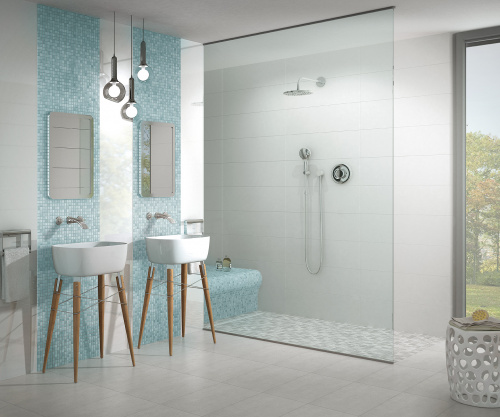 Керамическая мозаика Agrob Buchtal Fresh 24x24x6,5 мм, цвет light blue-mix фото в интернет-магазине basspa