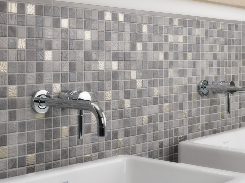 Керамическая мозаика Jasba Traces 24x24x6,5 мм, цвет lava grey mix фото в интернет-магазине basspa