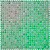 Керамическая мозаика Agrob Buchtal Loop 12x6,5 мм, цвет sea green glossy