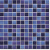 Керамическая мозаика Jasba Lavita 24x24x6,5 мм, цвет indigo-blue matt-glossy фото в интернет-магазине basspa