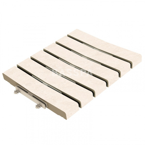Решетка перелива Exagres Bedford White 245х245х30, R12/C фото в интернет-магазине Basspa