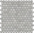 Керамическая мозаика Agrob Buchtal Loop 22,3x6,5 мм, цвет light diamond grey glossy