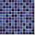 Керамическая мозаика Jasba Lavita Secura 24x24x6,5 мм, цвет indigo-blue