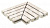 Решетка угол (из 2-х частей) Exagres Imperial Siena  245х330х30 мм R11/C