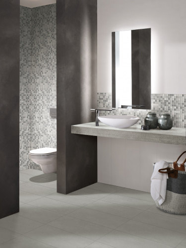Керамическая мозаика Agrob Buchtal Fresh 24x24x6,5 мм, цвет medium gray-mix фото в интернет-магазине basspa