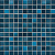 Керамическая мозаика Agrob Buchtal Fresh 24x24x6,5 мм, цвет midnight blue-mix