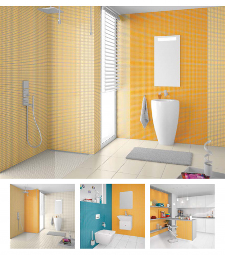 Керамическая мозаика Agrob Buchtal Plural 24x24x6,5 мм, цвет absolute-orange фото в интернет-магазине basspa