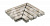 Решетка угол (из 2-х частей) KERASTEP URBAN 368 Light 245х330х30 мм R12/C