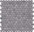 Керамическая мозаика Agrob Buchtal Loop 22,3x6,5 мм, цвет diamond grey glossy
