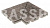 Решетка угол (из 2-х частей) KERASTEP MARBLE 426 Moca  245х330х30 мм R11/C